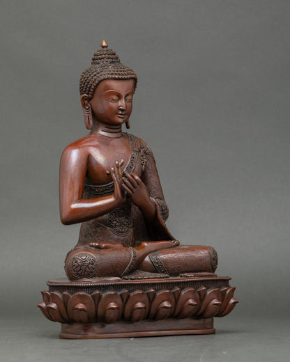Five Dhyani Buddha Statue Set for Meditation and  Spiritual Practice