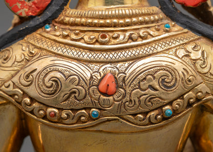 Vajrasattva Statue – Traditional Nepalese Spiritual Decor