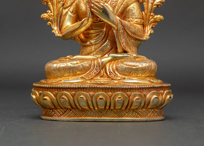 Lama Tsongkhapa Statue Set | Himalayan Sacred Artwork