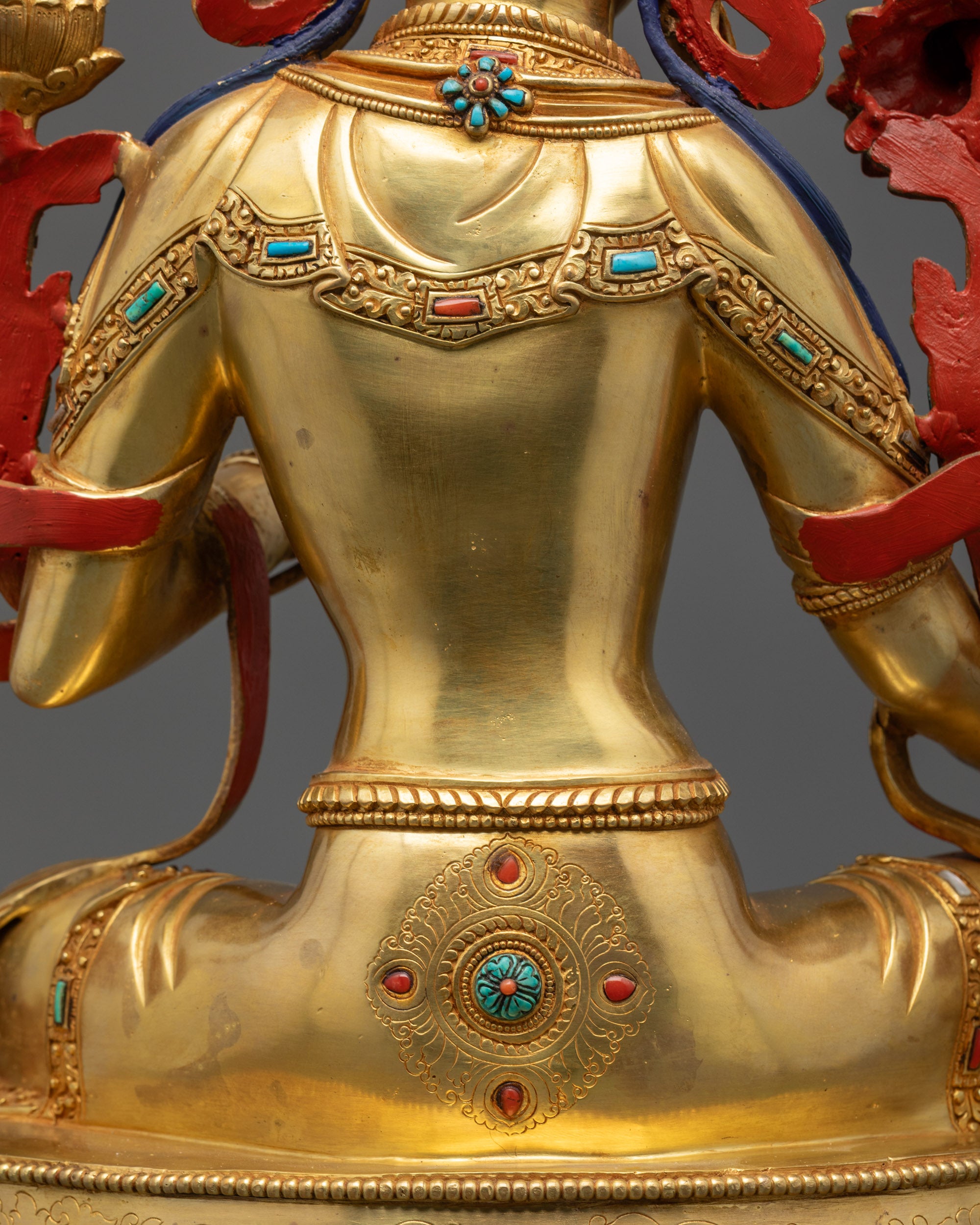 Manifest Tranquility with Green Tara Sculpture | Nepalese Buddhist Art