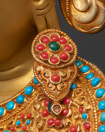 Divine Jowo Shakyamuni Rinpoche Statue | 24K Gold-Gilded Handmade Art