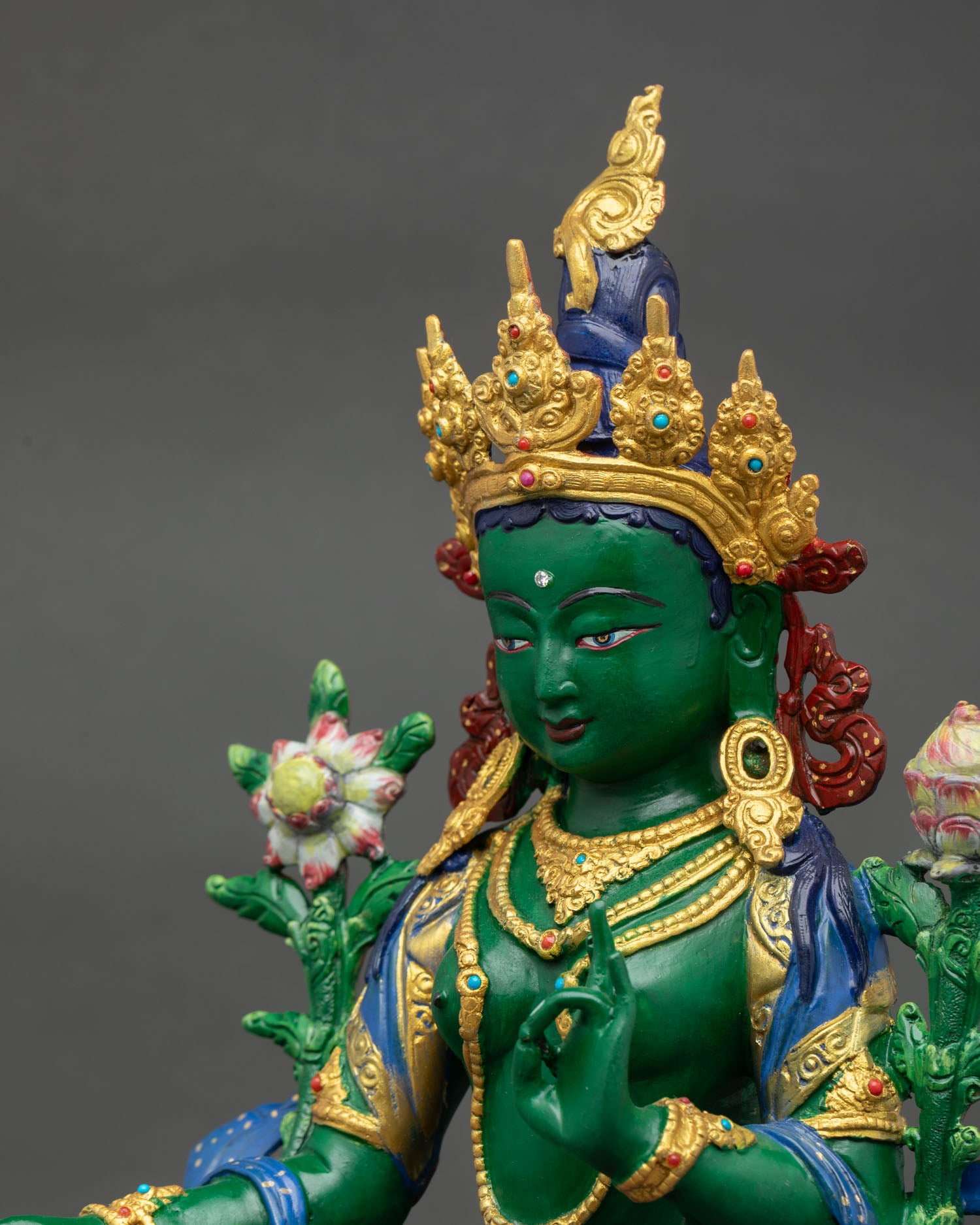 Green Tara Statue |  Goddess of Compassion & Protection