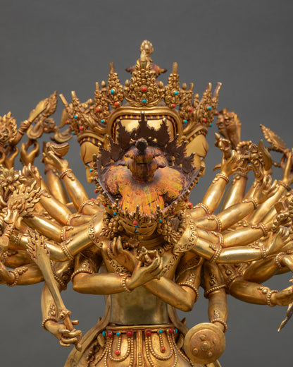 Handcrafted Kalachakra Statue | Anuttarayoga Tantra Deity Sculpture