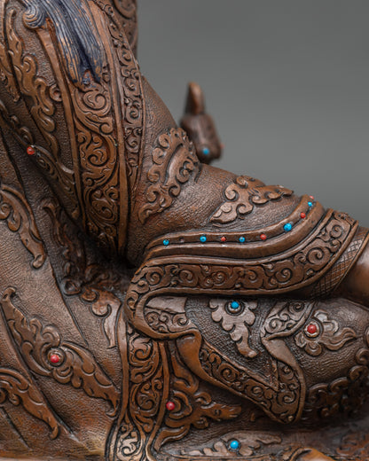 Divine Guru Rinpoche Statue | Traditional Himalayan Buddhist Art