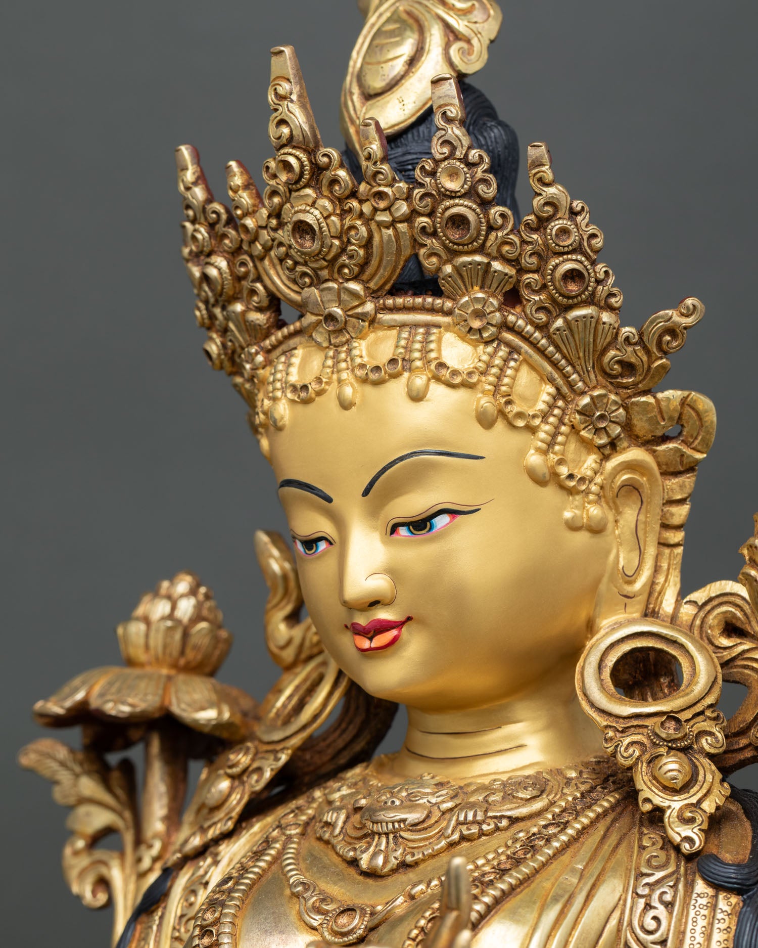 Green Tara Statue - Beloved Female Bodhisattva of Compassion
