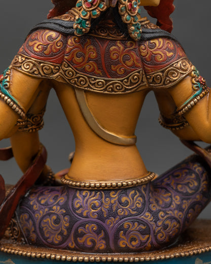 Sacred Vasudhara Statue - Goddess of Prosperity and Blessings