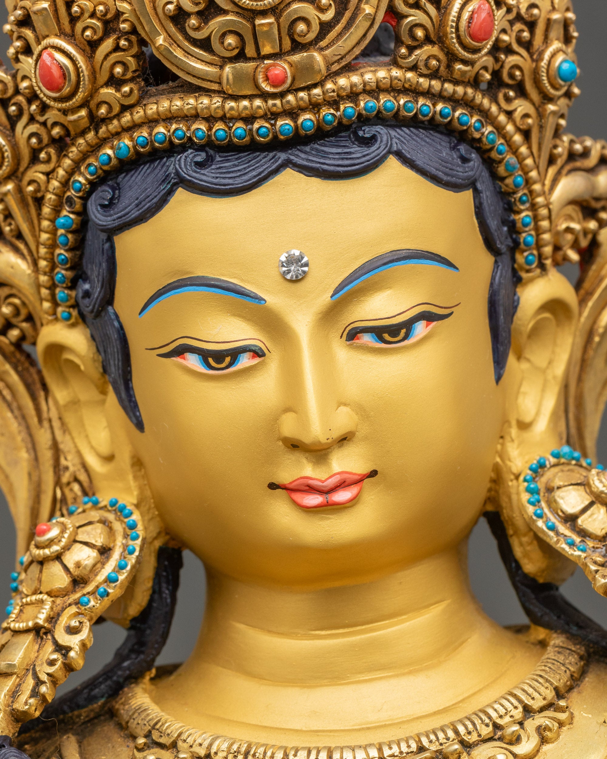 Peaceful Green Tara – Handcrafted Sculpture for Inner Clarity