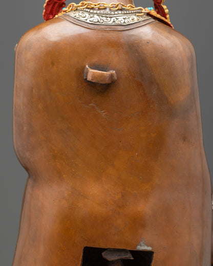 Oxidized Dipankara Buddha Statue | Ancient Enlightenment Sculpture