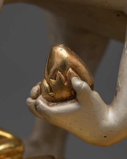 Hand-painted Dorje Drolo Statue | Fierce Deity for Courage and Blessings