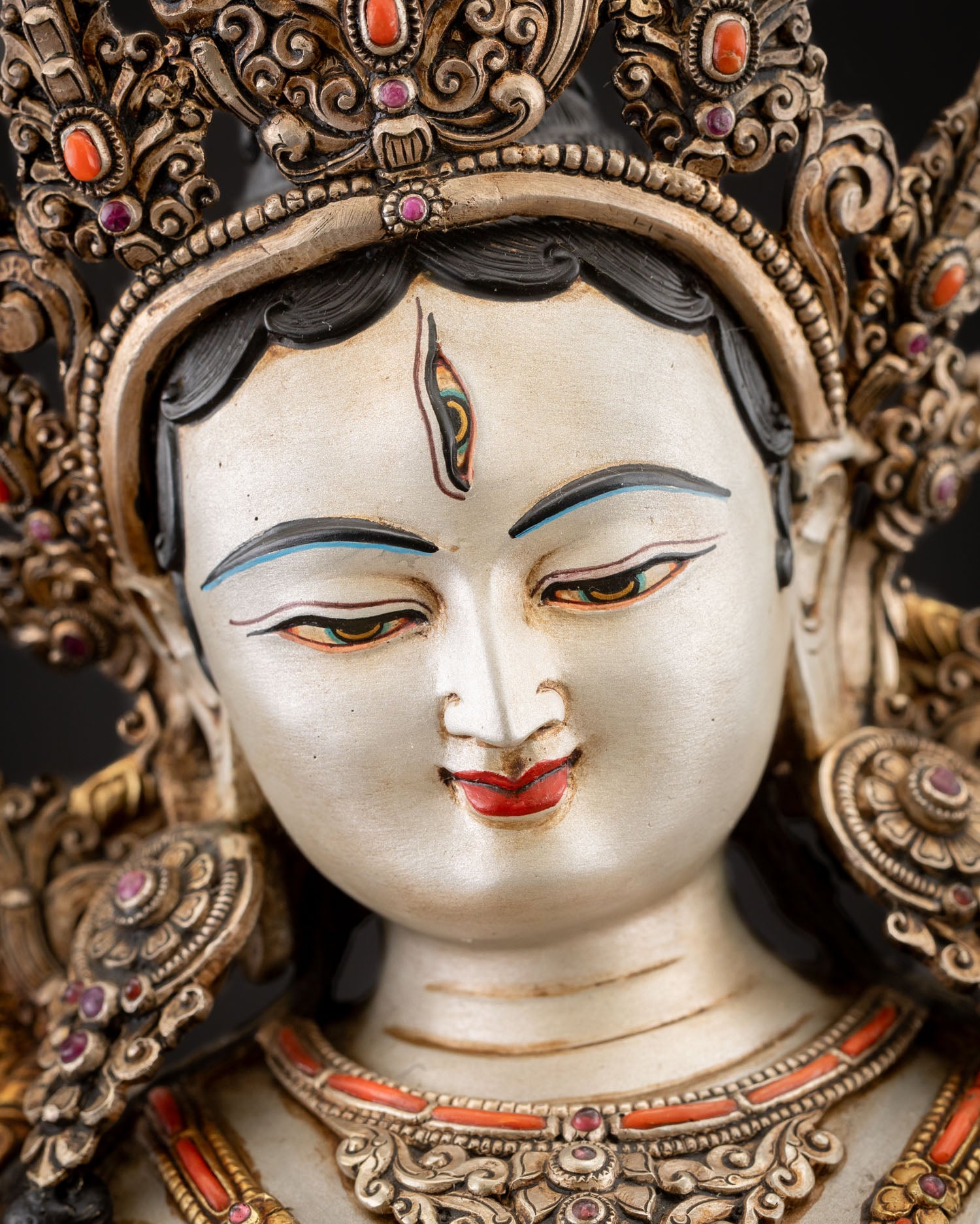 White Tara Statue | Buddhist Art of Compassion and Longevity