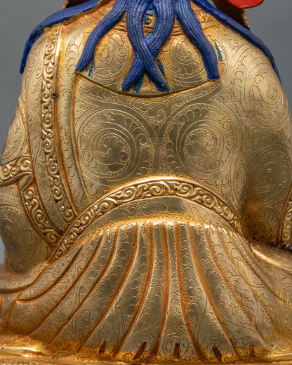 Wealth Manifestating Guru Norlha Statue | Handmade in Nepal