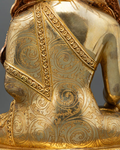 Jowo Rinpoche Statue | 24K Gold Gilded Tibetan Sacred Art