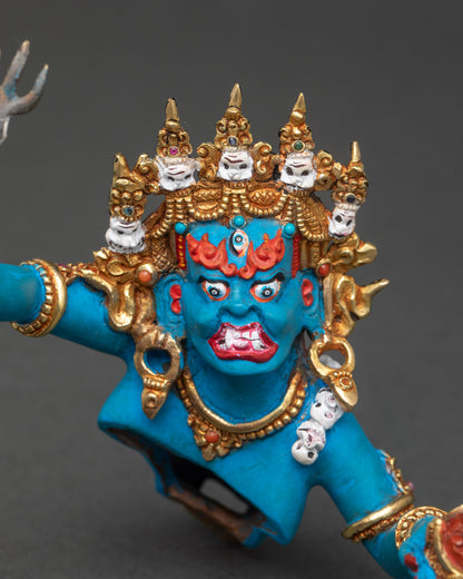 Handcrafted Vajrakilaya (Dorje Phurba) Statue | Nepalese Buddhist Art