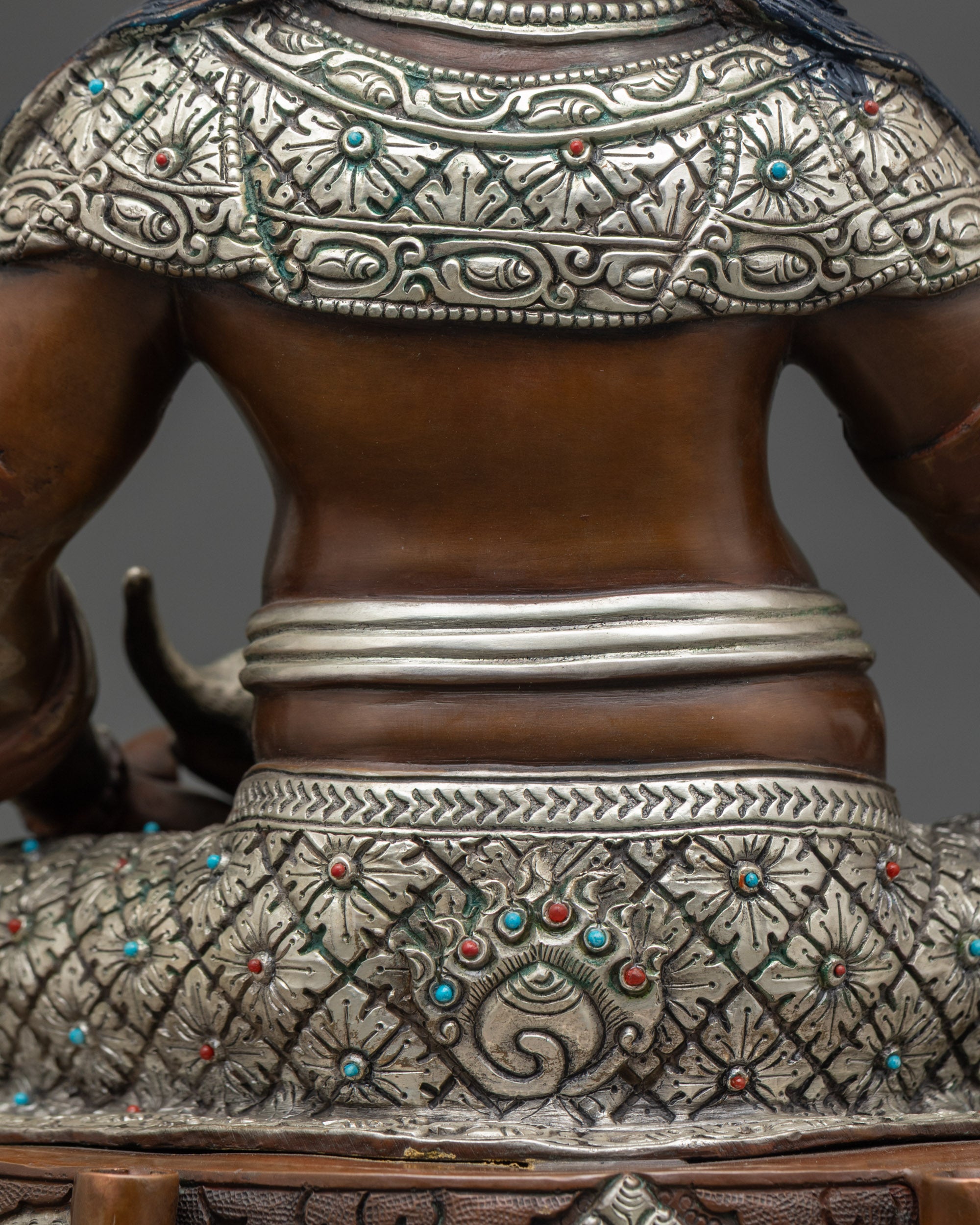 Traditional Dzambhala Wealth Deity | Handcrafted Buddhist Sculpture
