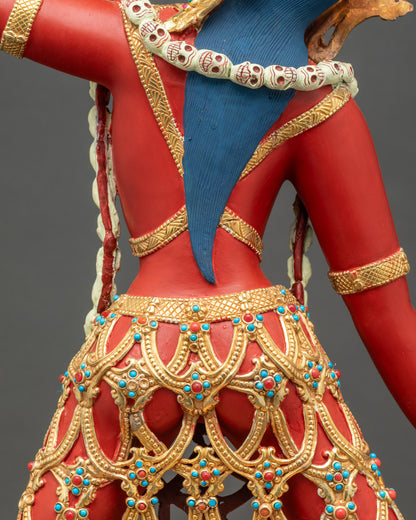 Red Vajrayogini Statue | Authentic Tibetan Buddhist Artwork