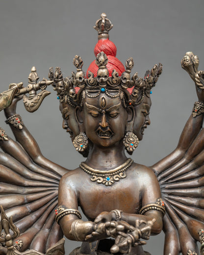 Kalachakra Statue – Handcrafted Buddhist Art from Nepal