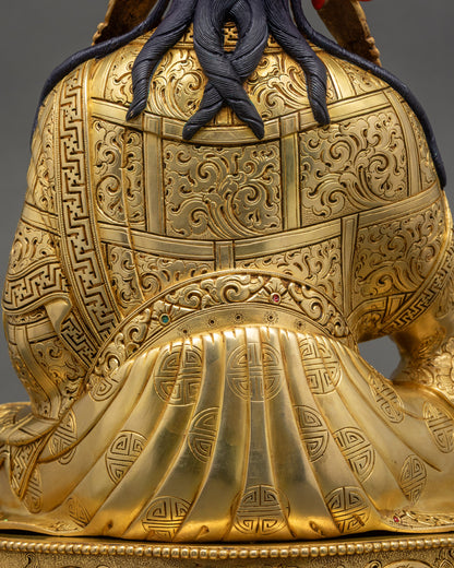 Exquisite Guru Rinpoche Sculpture | Authentic Buddhist Art