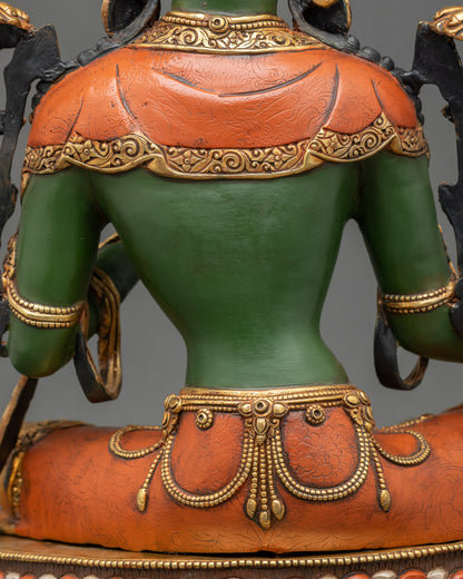 Green Tara Statue | Enlightened Goddess for Spiritual Guidance