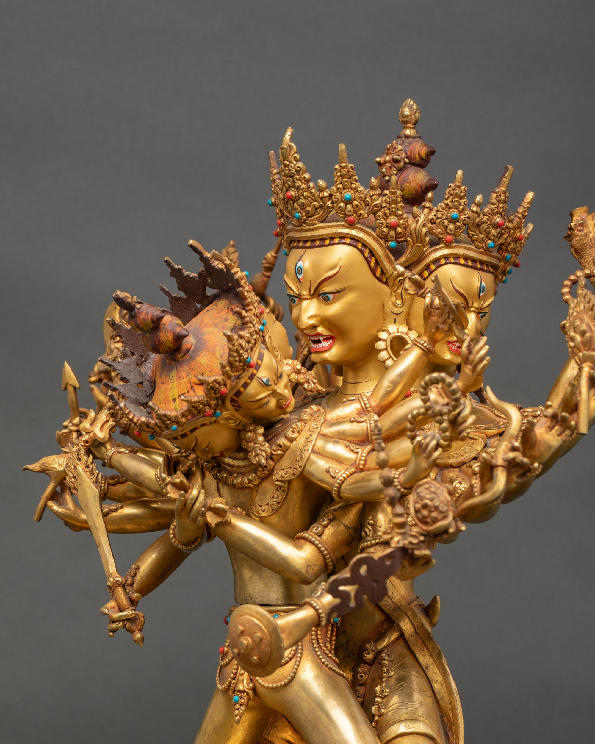 Handcrafted Kalachakra Statue | Anuttarayoga Tantra Deity Sculpture