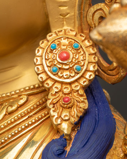 Swift Protector Green Tara Figurine | Traditional Buddhist Statue Nepal