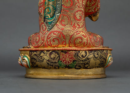 Lama Tsongkhapa Statue Set – Authentic Tibetan Art