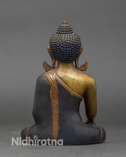 Five Dhyani Buddhas Statue | Himalayan Vajrayana Spiritual Altar Set