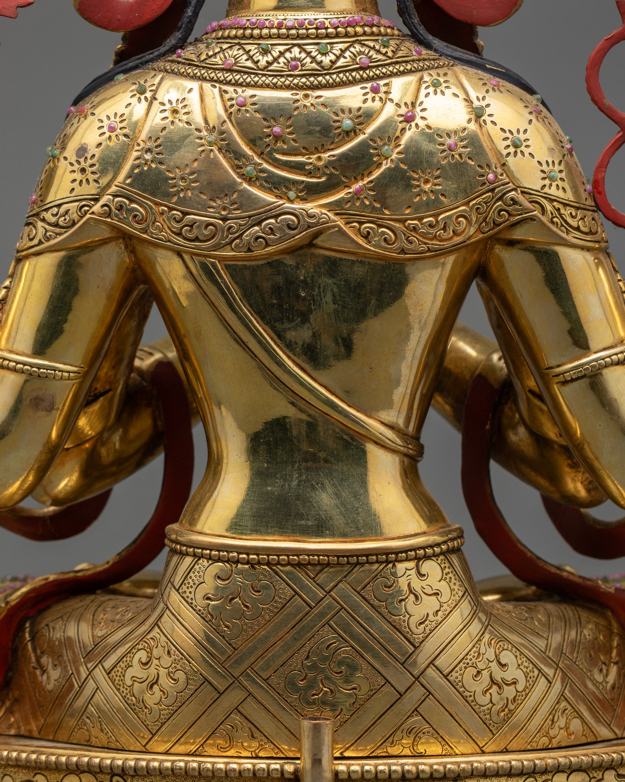 Traditional Statue of Chenrezig | Handmade Tibetan Buddhist Sculpture