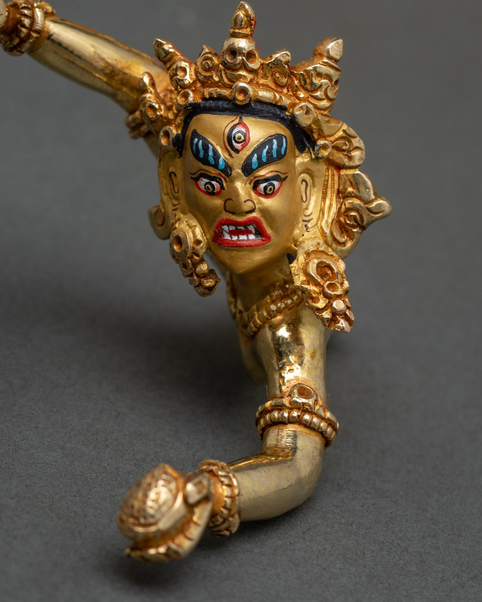 Tibetan Vajrakilaya Statue - Wrathful Deity of Obstacle Removal