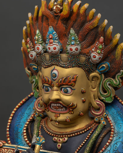 Sakya Mahakala Statue | Sacred Nepalese Artwork
