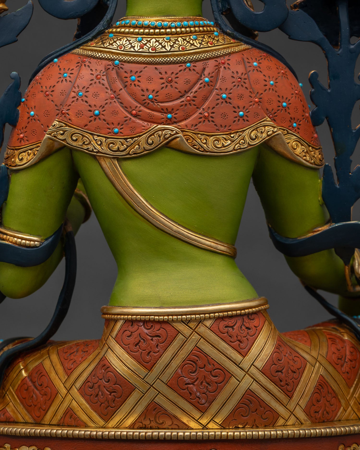Green Tara Statue for Peace and Protection | Buddhist Deity Sculpture