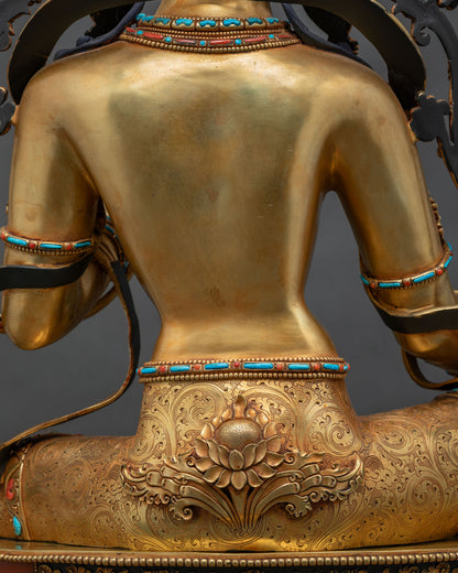 Beautiful Green Tara Statue from Nepal | Regal Goddess of Compassion