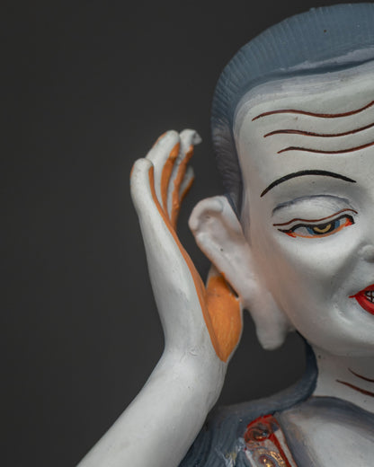 Hand-painted Marpa Statue Set | Revered Kagyu Lineage Founders