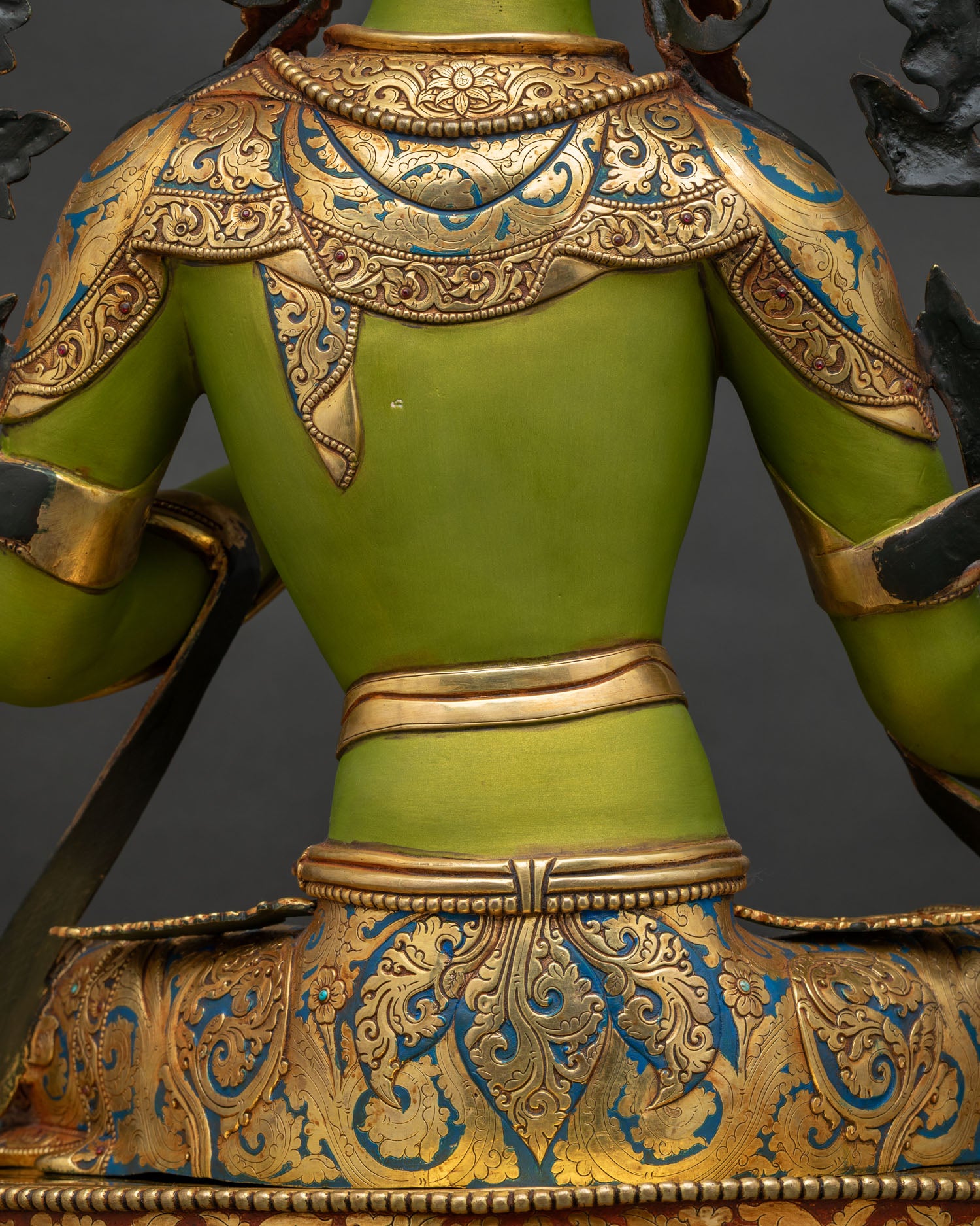 Large Green Tara Statue for Sale | Nepalese Buddhist Artistry