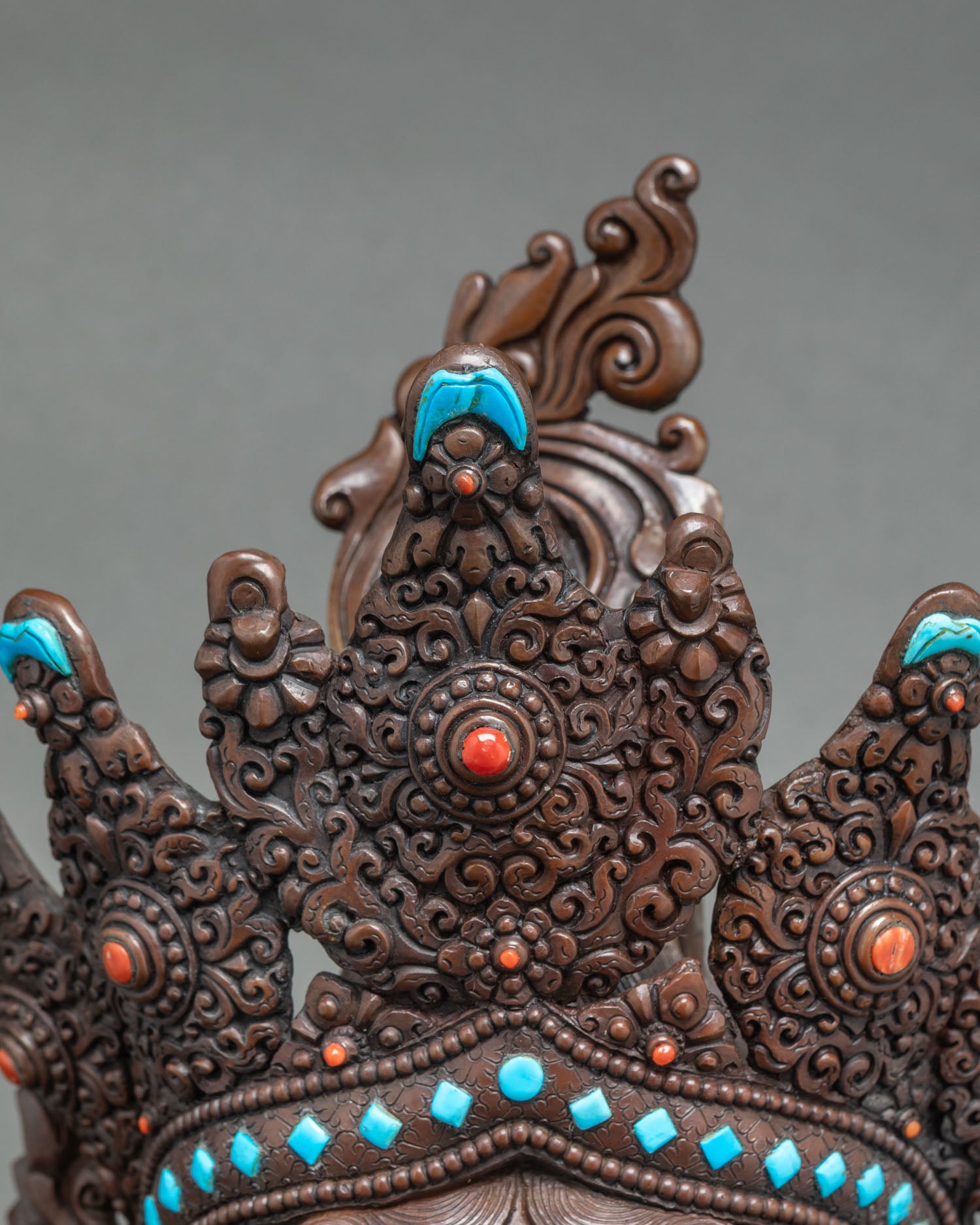 Grand Green Tara Statue | Oxidized Copper Buddhist Sculpture