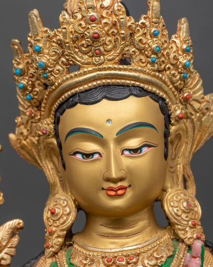 Green Tara Buddhist Statue – Divine Protection & Spiritual Decor