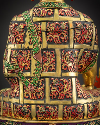 Medicine Buddha Statue | Handcrafted Healing Sculpture from Nepal