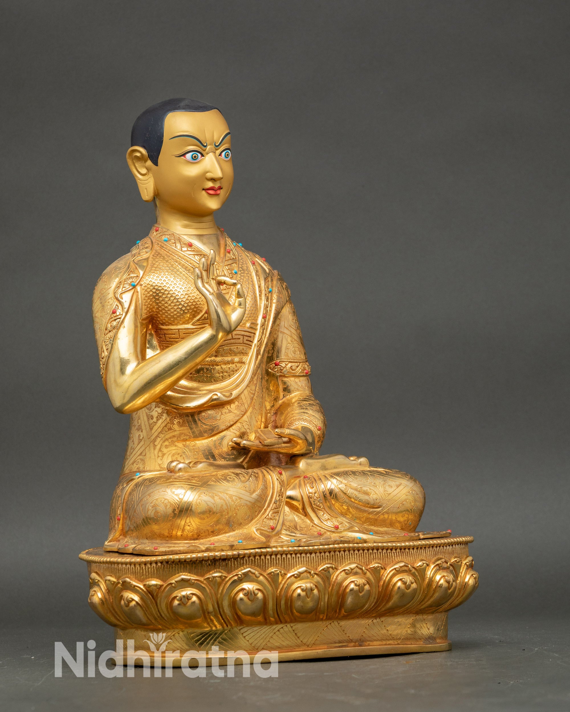 Blessed Tsongkhapa Set – Nepalese Statues for Mindful Devotion