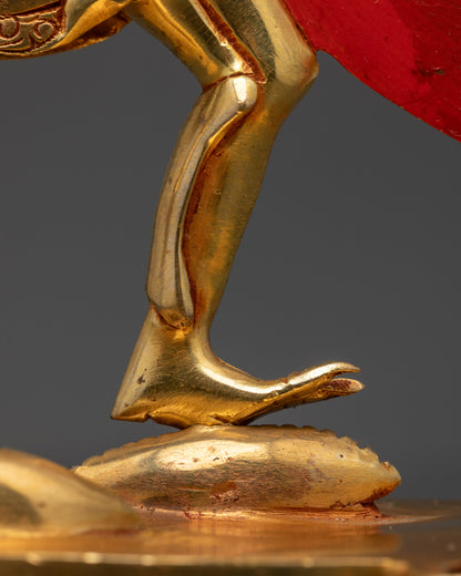 Statue of Dancing Chitipati | Sacred Buddhist Artwork from Nepal