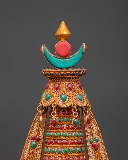 Buy Buddhist Ritual Stupa | Handcrafted Tibetan Shrine Ornament Nepal