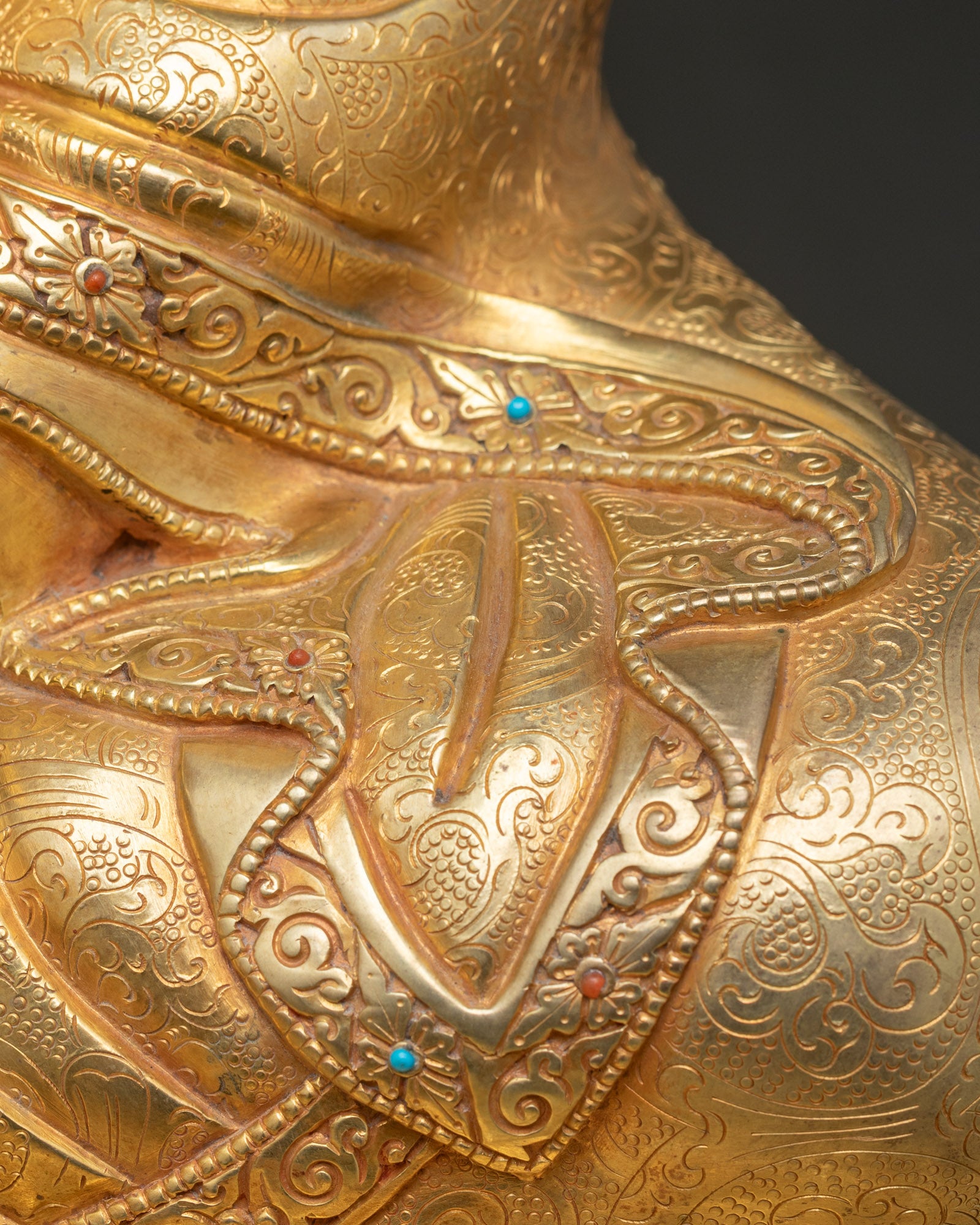 Tibetan Guru Rinpoche Statue | Large Size Buddhist Sculpture