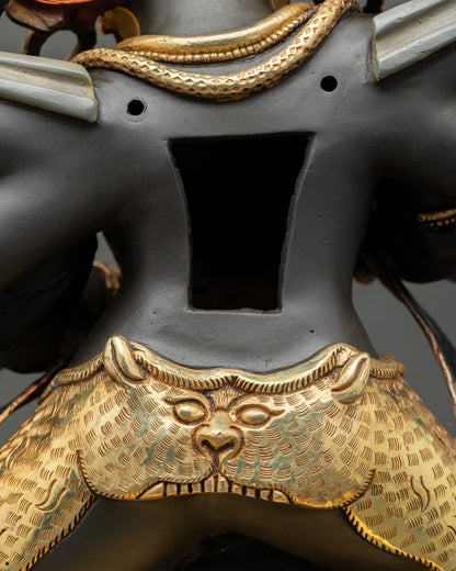 22 Inches Six Armed Mahakala Statue | Powerful Tibetan Protector
