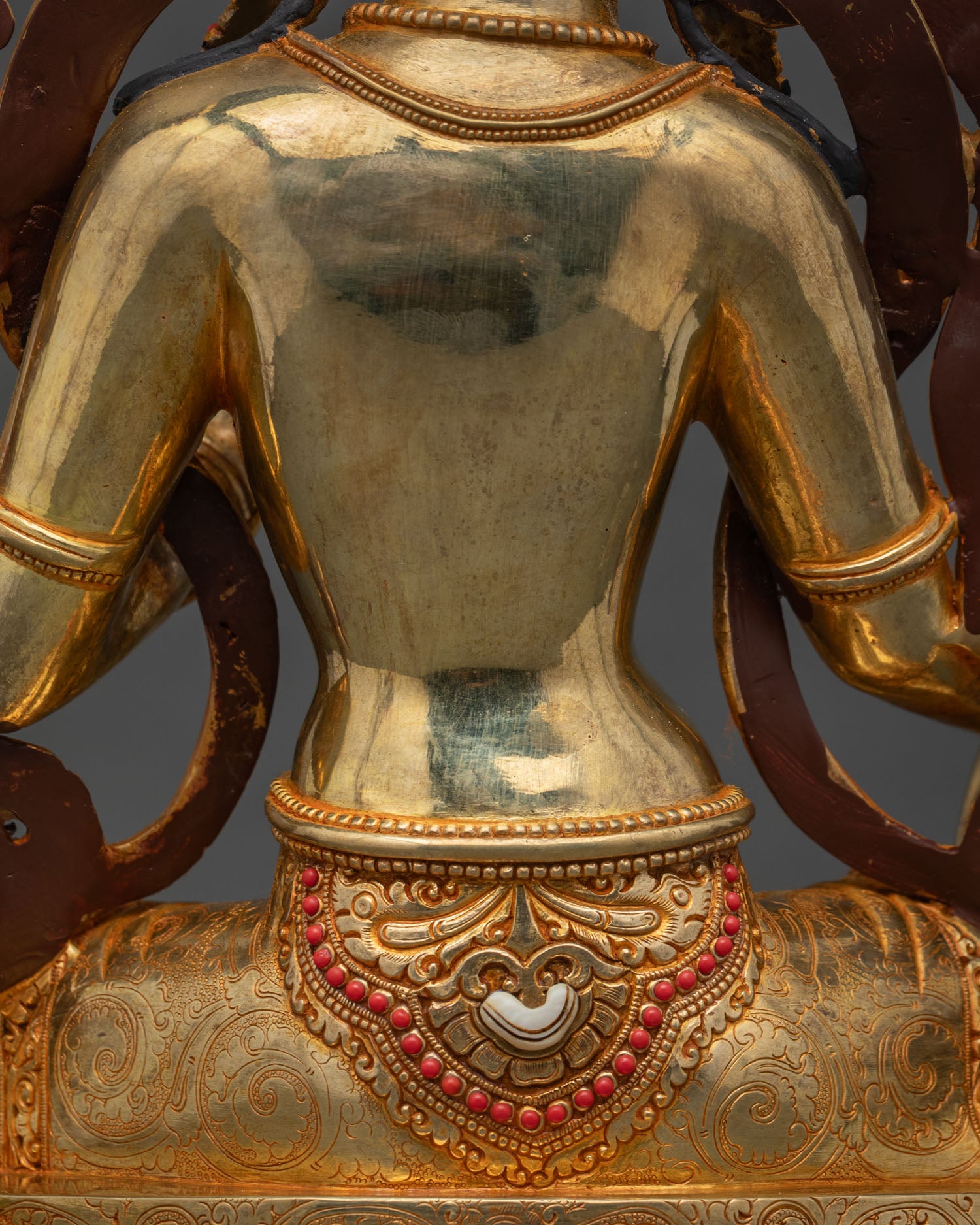 Buddhist Green Tara Statue — Traditional Nepalese Artistry