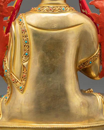 Je Tsongkhapa Statue | Buddhist Copper Sculpture from Nepal
