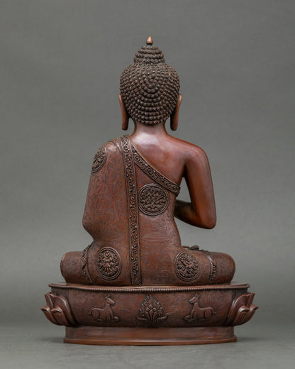 Five Dhyani Buddha Statue Set for Meditation and  Spiritual Practice