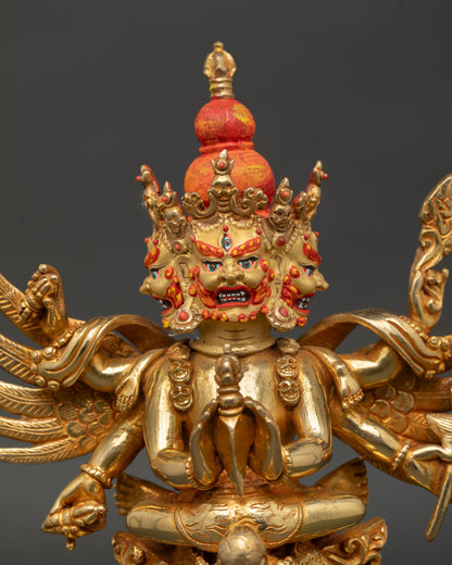 Vajrakilaya Statue | Sacred Union Deity for Vajrayana Practice