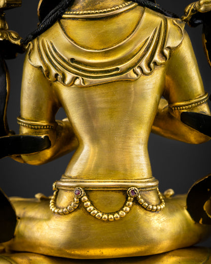 Simhanada Manjushri Statue | Prestigious Buddhist Sculpture