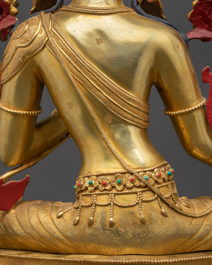Divine Green Tara Sculpture | Artisan-Crafted Premium Spiritual Decor