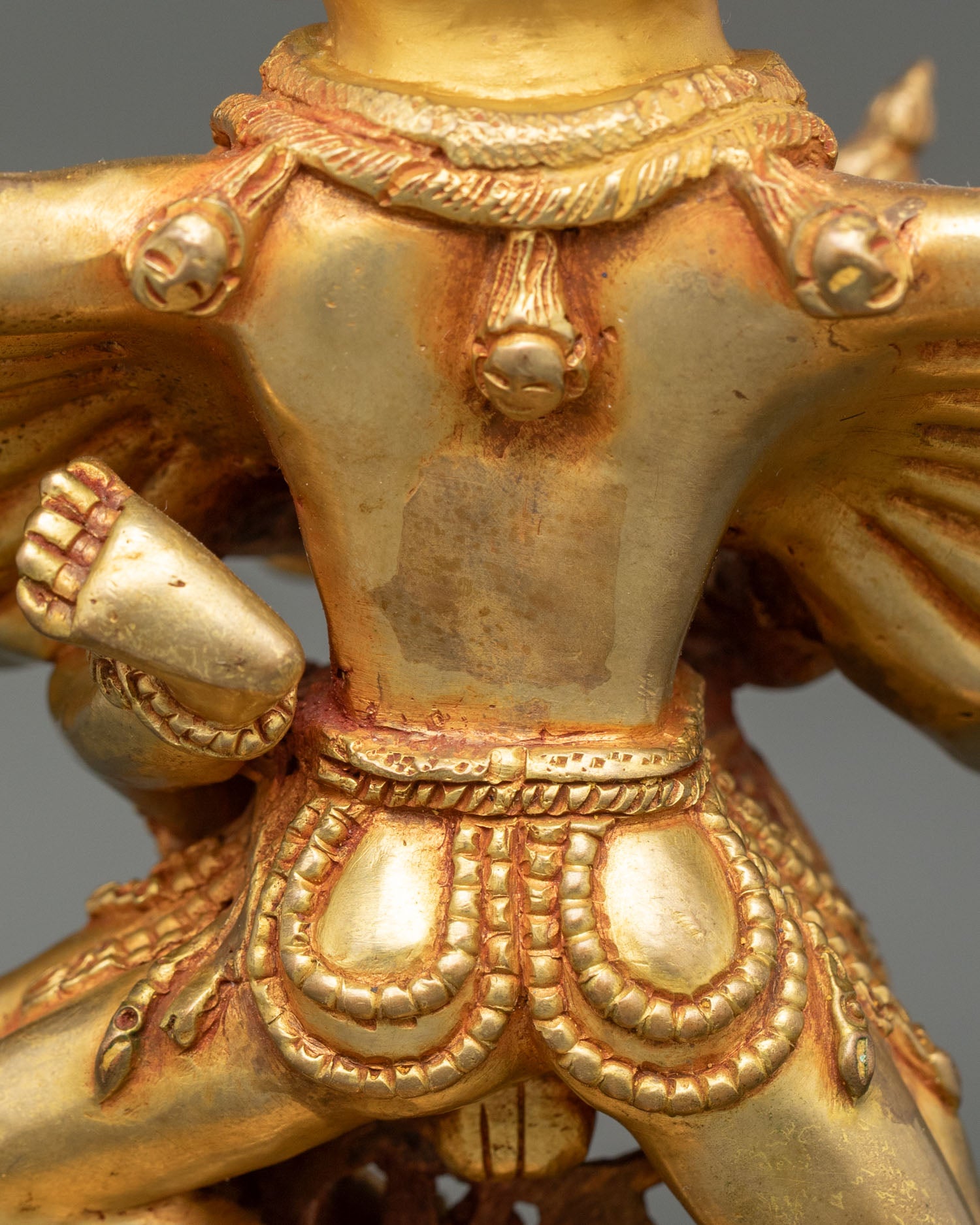 Hevajra Statue | Traditional 24K Gold Gilded Buddhist Art