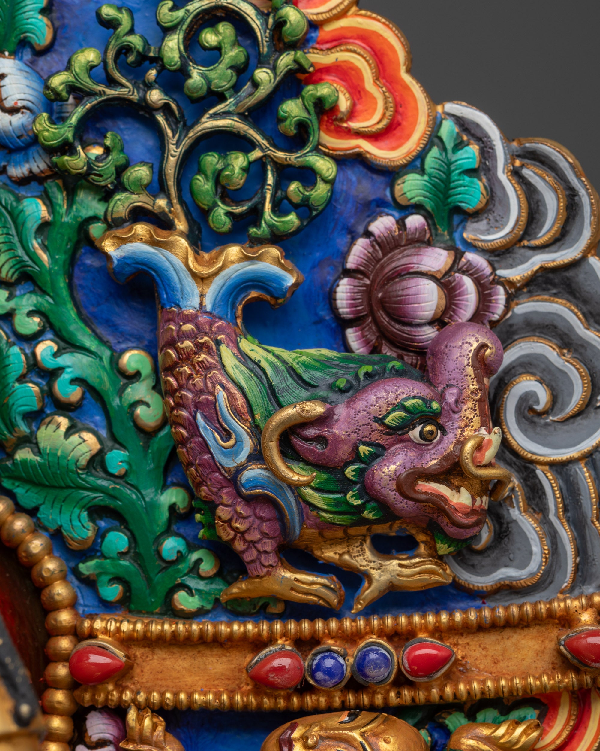 Statue of Guru Padmasambhava on Beautiful Throne | Master of Tantra