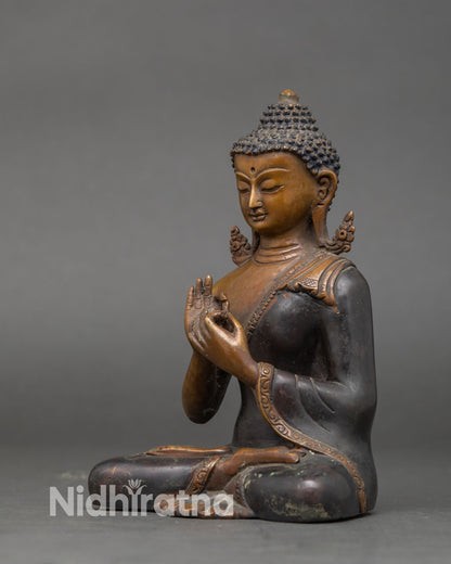Five Dhyani Buddhas Statue | Himalayan Vajrayana Spiritual Altar Set